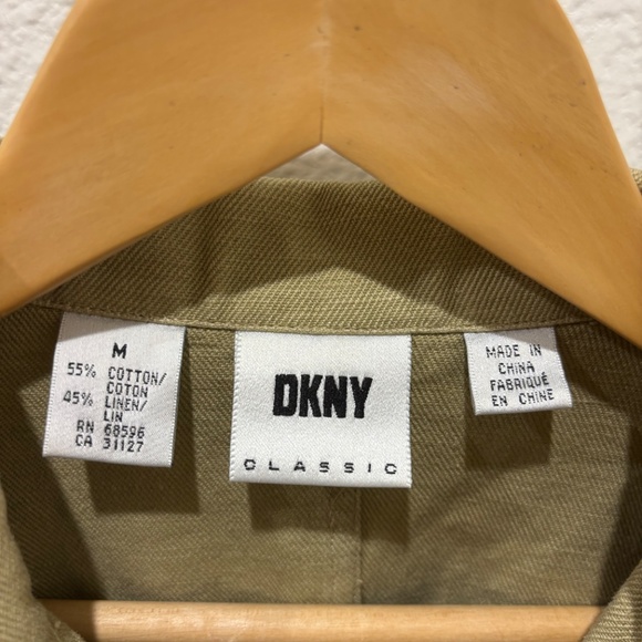 DKNY Utility Jacket in Olive Green - Picture 3 of 3